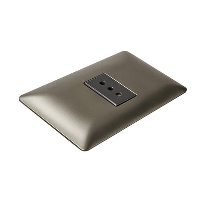ENCHUFE SIMPLE EMBUTIDO 10A 250V (CAFÉ)