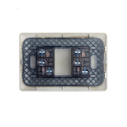 ENCHUFE DOBLE EMBUTIDO 10A 250V (CAFÉ)