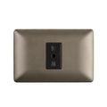 Enchufe Simple Bipaso Embutido 10/16A 250V Café Pared