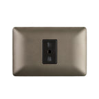 Enchufe Simple Bipaso Embutido 10/16A 250V Café Pared