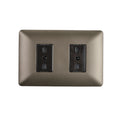 Enchufe Doble Bipaso Embutido 10/16A 250V Café Pared