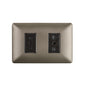 ENCHUFE SIMPLE 10A + ENCHUFE SIMPLE BIPASO EMBUTIDO 10/16A 250V (CAFÉ)