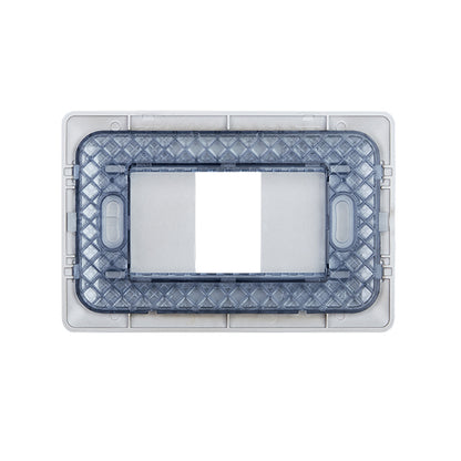 PLACA SIMPLE EMBUTIDO C/SOPORTE (CAFÉ)