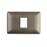 Placa Simple Embutida con Soporte Café Tapa Pared