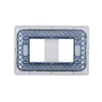 Placa Doble Embutida con Soporte Café Tapa Pared