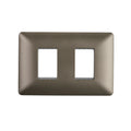 Placa Doble Embutida con Soporte Café Tapa Pared