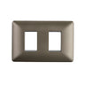 Placa Doble Embutida con Soporte Café Tapa Pared