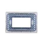 Placa Triple Embutida con Soporte Café Tapa Pared