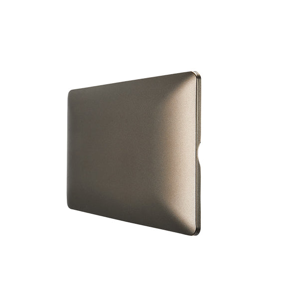 Placa Ciega Embutida con Soporte Café Tapa Pared