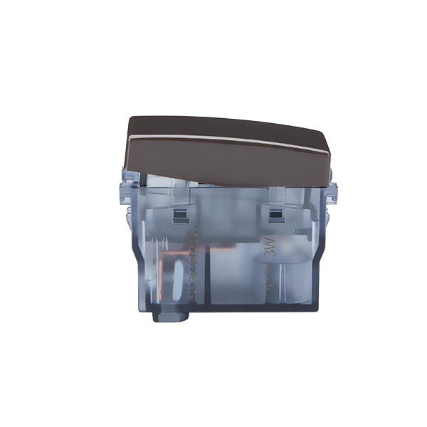 MODULO INTERRUPTOR COMUTADOR (1 Ud TZ1102) 16A 250V (CAFE)
