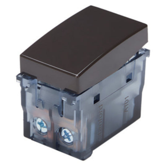 MODULO INTERRUPTOR COMUTADOR (1 Ud TZ1102) 16A 250V (CAFE)