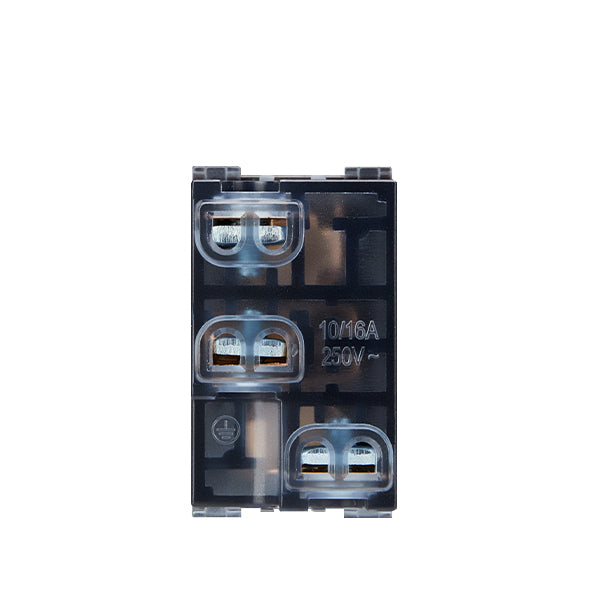 Módulo Enchufe 10/16A 250V Café Embutido Armable Pared