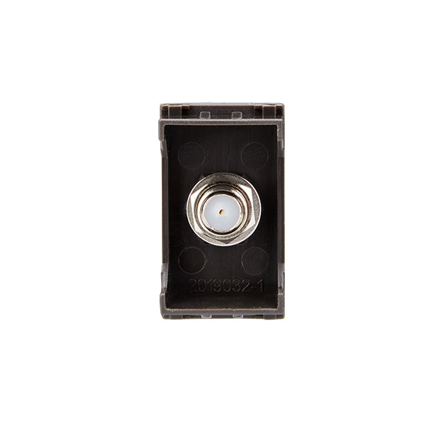 MODULO TOMA COAXIAL RG6 (CAFE)