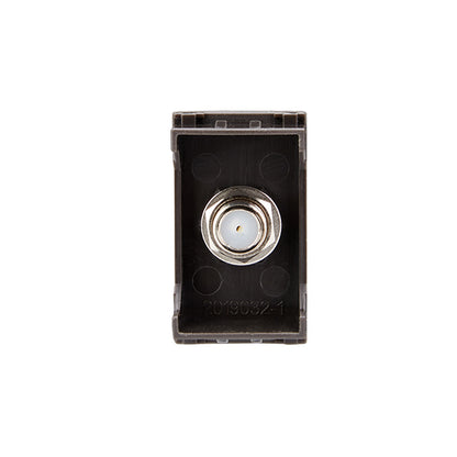 MODULO TOMA COAXIAL RG6 (CAFE)