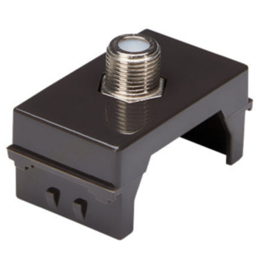 MODULO TOMA COAXIAL RG6 (CAFE)
