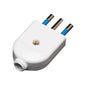 ENCHUFE MACHO 10A 250V BLANCO