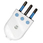 ENCHUFE MACHO CONVERTIBLE 10A 250V BLANCO