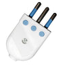Enchufe Macho Convertible 10A 250V Blanco Repuesto Cable