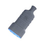 ENCHUFE VOLANTE PESADO HEMBRA 16A 250V NEGRO