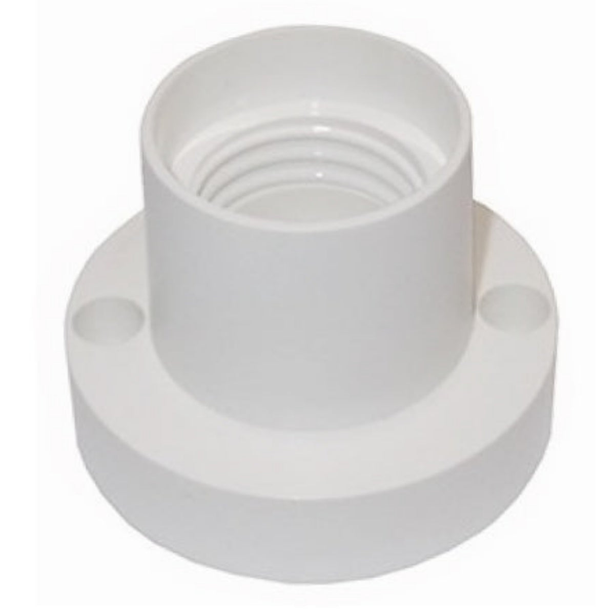 Portalámpara E27 Base Baquelita Blanco Soquete Techo