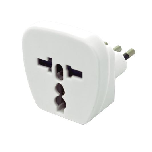 ENCHUFE ADAPTADOR UNIVERSAL BLANCO