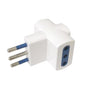 ENCHUFE ADAPTADOR TRIPLE BLANCO