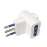 Enchufe Adaptador Triple Blanco 10A Multiplicador Toma