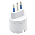 Enchufe Adaptador Schuko a Chileno Blanco 10A 250V