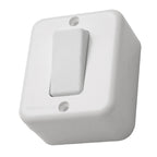 Interruptor Conmutador Sobrepuesto 9/24 10A Blanco Muro