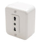 ENCHUFE SIMPLE SOBREPUESTO 10/16A 250V (BLANCO)