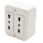 ENCHUFE DOBLE SOBREPUESTO 10/16A 250V (BLANCO)