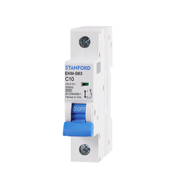 Interruptor Automático 1x10A Curva C 6kA Riel Din Tablero