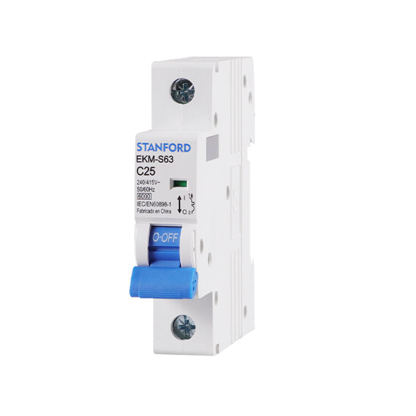 Interruptor Automático 1x25A Curva C 6kA Riel Din Tablero