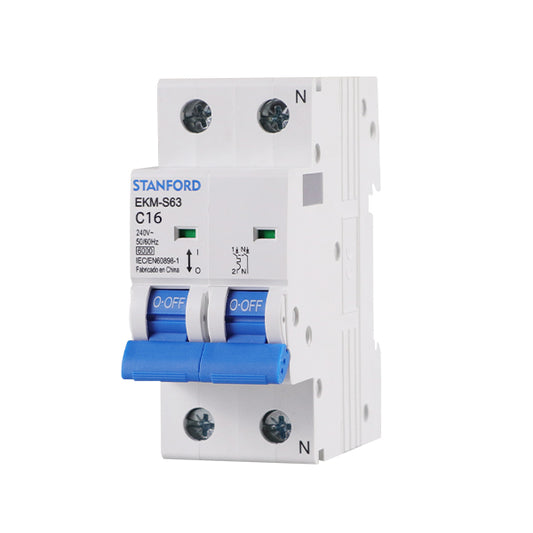 INTERRUPTOR AUTOMATICO 6KA, C, 2X16A OMNI POLAR