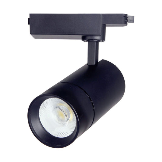 FOCO RIEL LED MONOFASICO ESTANDAR 30W NEGRO 6500K