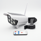 Luz Solar LED Diseño Cámara Disuasiva Sensor Movimiento
