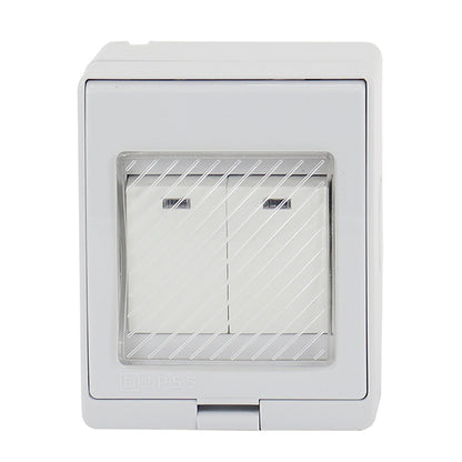 HYDROBOX CON INTERRUPTOR DOBLE SOBREPUESTO 9/15 (BLANCO)