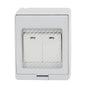 HYDROBOX CON INTERRUPTOR DOBLE SOBREPUESTO 9/15 (BLANCO)