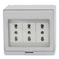 HYDROBOX CON ENCHUFE TRIPLE SOBREPUESTO  10/16A (BLANCO)