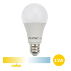 Ampolleta LED A60 11W E27 Luz Cálida 2800K Ahorro Energía