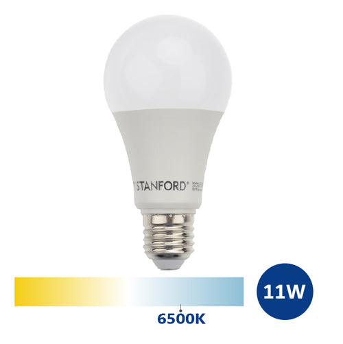 Ampolleta LED A60 11W E27 Luz Fría 6500K Ahorro Energía