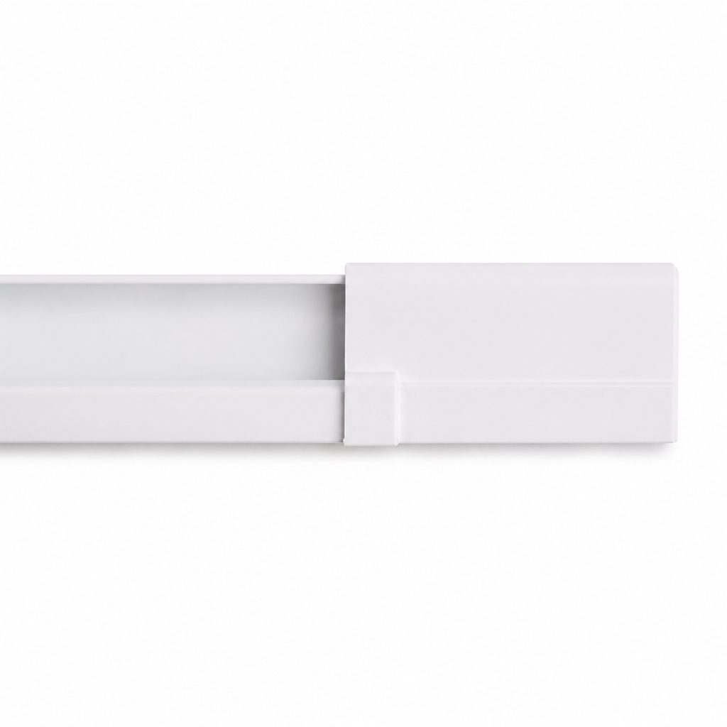 Tubo LED Estanco Canoa Plana Regleta Slim 60cm 27W Fría Liso