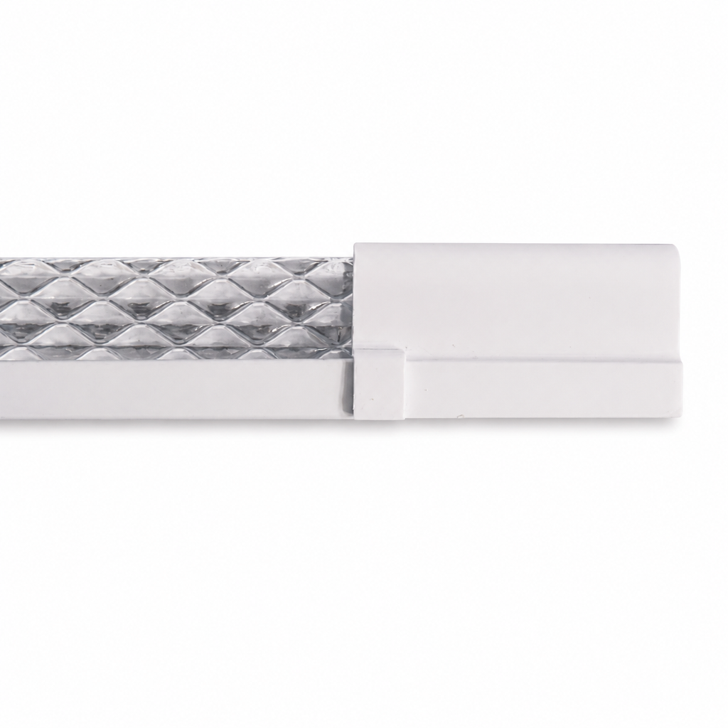 Tubo LED Estanco Canoa Plana Regleta Slim 60cm 18W Fría Prismático