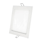 Panel LED Cuadrado Embutido 12W Luz Fría 6500K Foco Techo