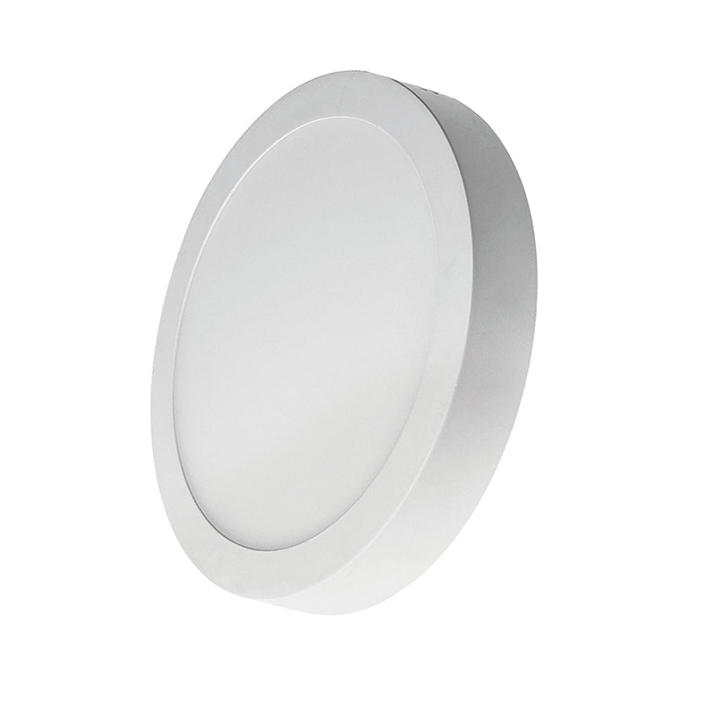 Panel LED Redondo Sobrepuesto 12W Luz Fría 6500K Plafón
