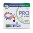 Tira LED Solar 5mts RGB IP54 con Estaca Panel
