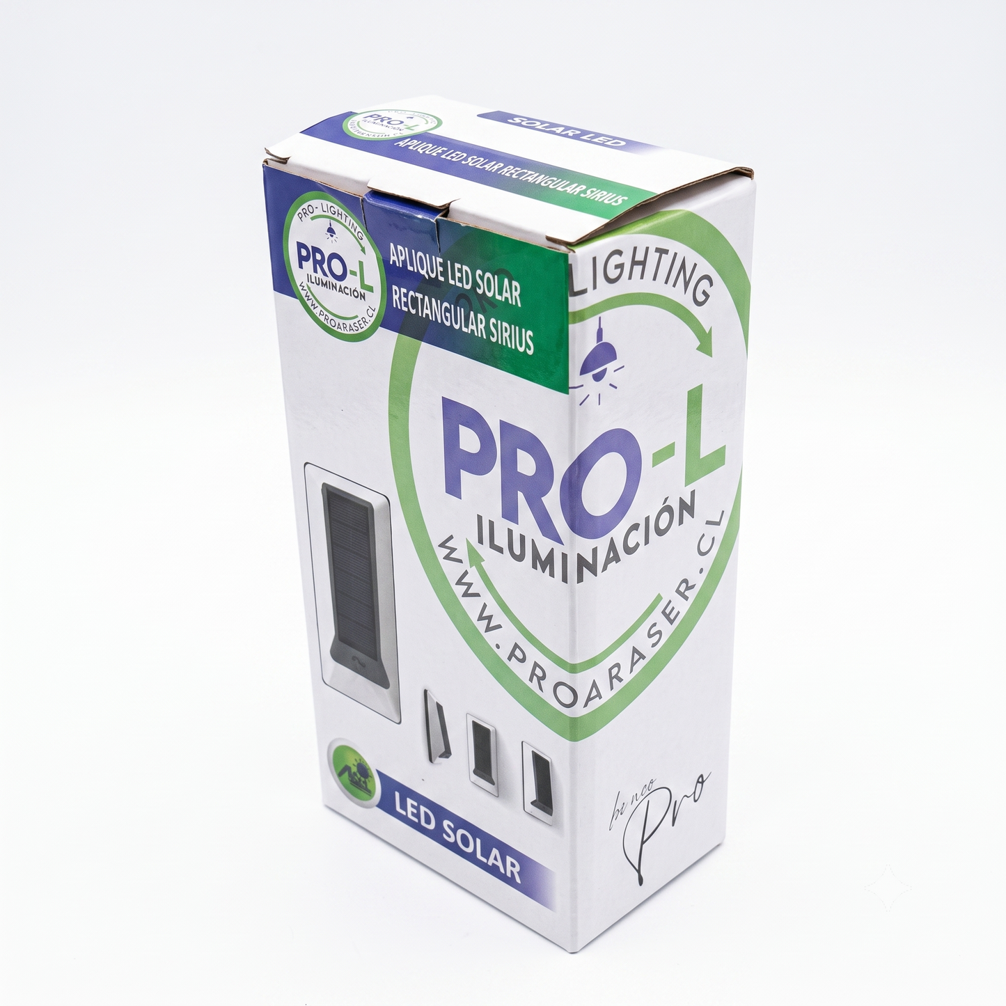 Luz Solar LED RECTANGULAR con Sensor de Movimiento PIR Exterior impermeable IP54