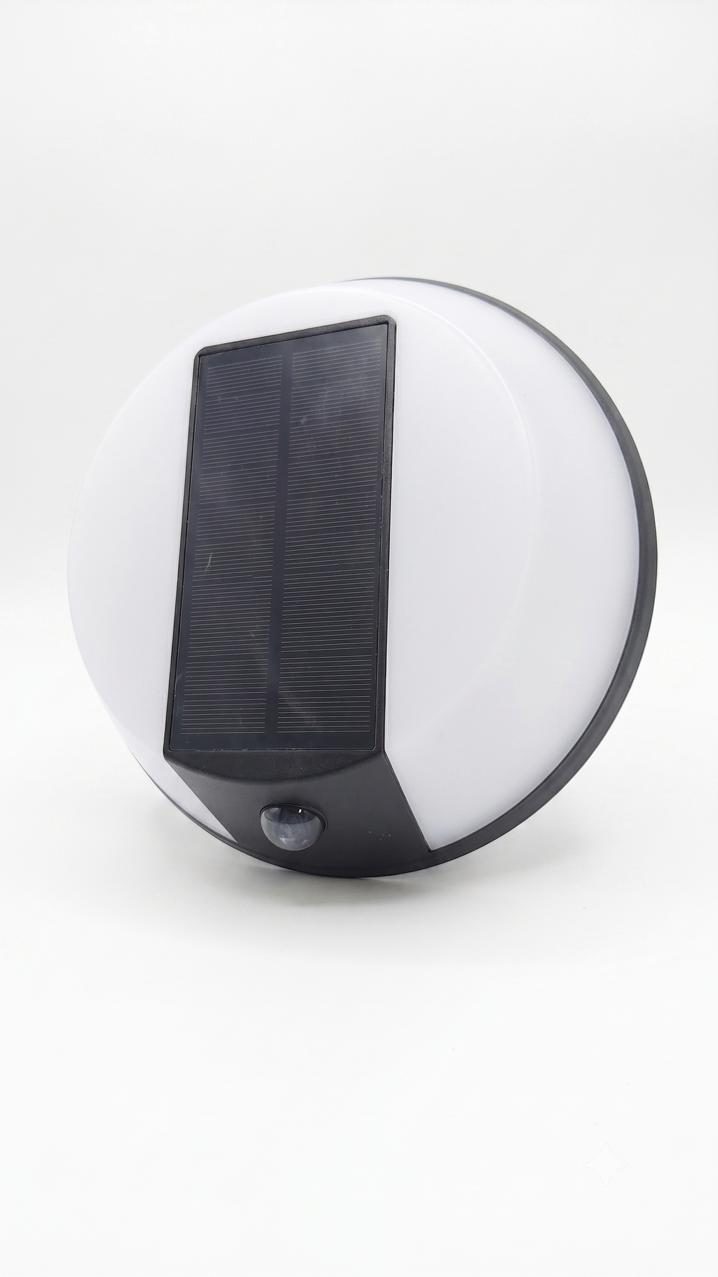 Foco Solar LED Redondo Muro Exterior Sensor Impermeable