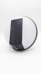Foco Solar LED Redondo Muro Exterior Sensor Impermeable