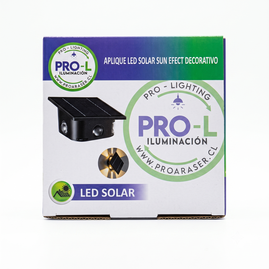 Foco Solar LED Muro Exterior Fotocelda Automático IP54